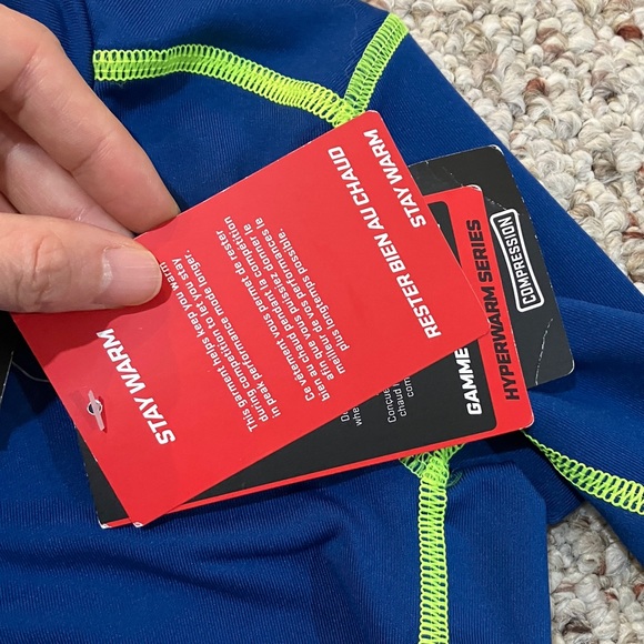 Nike Pro Royal Blue Long Sleeve with Neon Accents - Picture 6 of 8